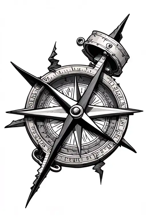 Broken Compass With Meaning