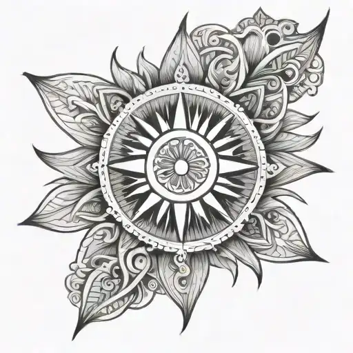 Filipino Sun And Sampuguita