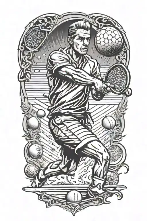 Guy Cooking Tennis Bals