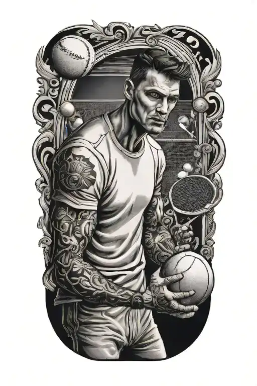 Guy Cooking Tennis Bals