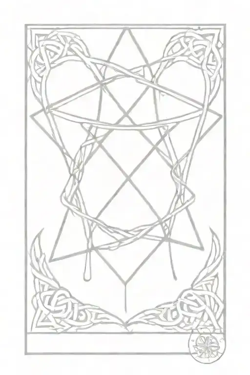 A Cosmic Scene With Alesso's Logo Intertwined With Celtic Knotwork