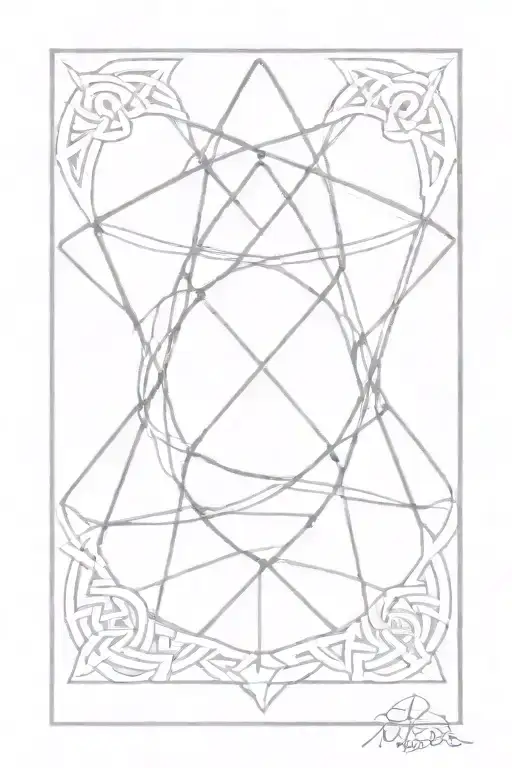 A Cosmic Scene With Alesso's Logo Intertwined With Celtic Knotwork