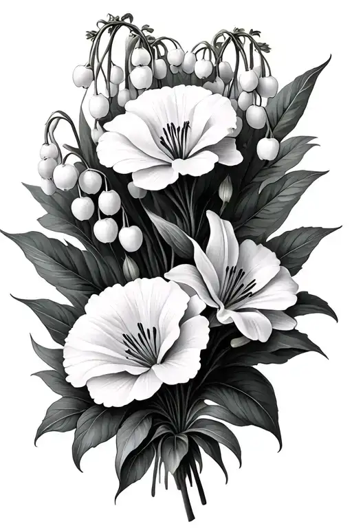 Carnation And Lily Of The Valley Flowers