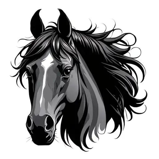 Horse With Fiery Eyes
