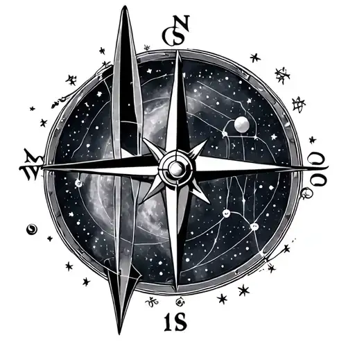 May 1974 Gemini Constellation And Compass Surrounded By Various