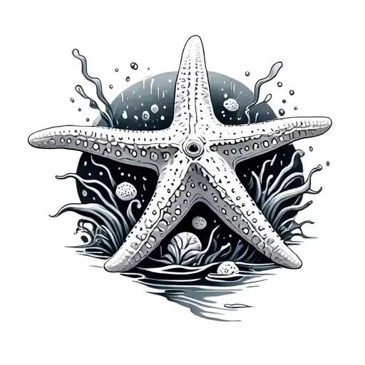 Starfish Ocean Scene