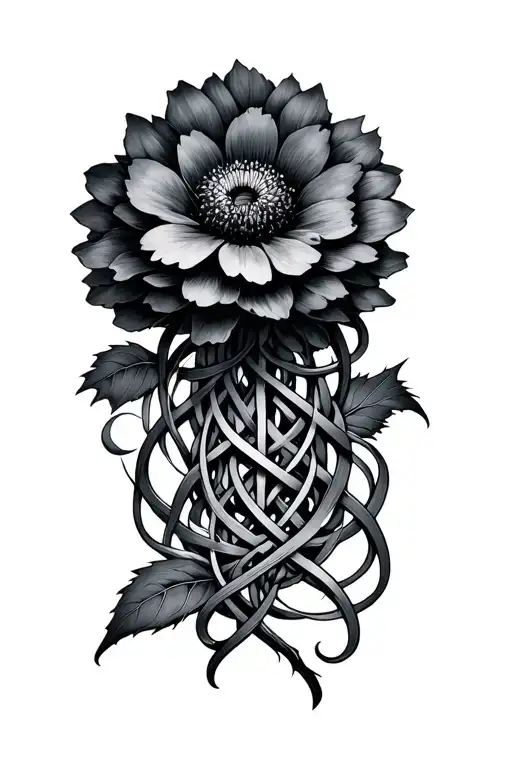 A Dark Flower In A Tangled Labyrinth