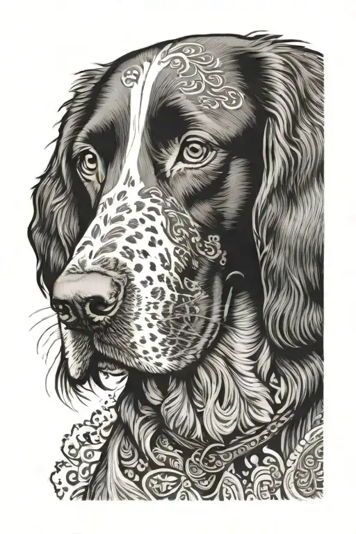 Paisley With Springer Spaniel Dog