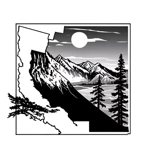 Tattoo Of Colorado To California