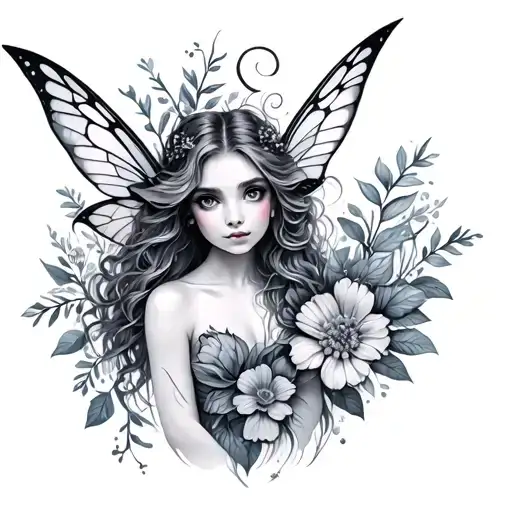 Fairie Aries Zodiac Sign Flowers Growing