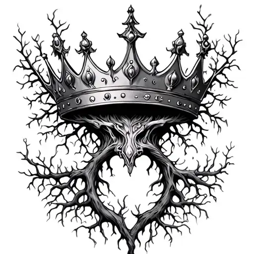 Gemini Tree Of Life Tattoos King Crown
