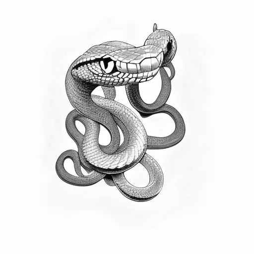 Snake With Olive Brench