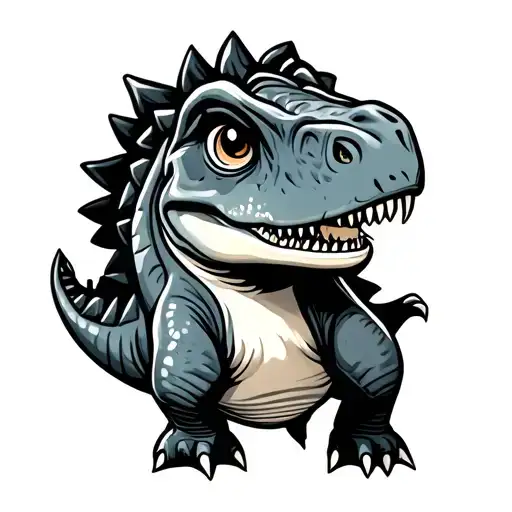 A Cute Cartoonish Dinosaur That Can Be Used As A
