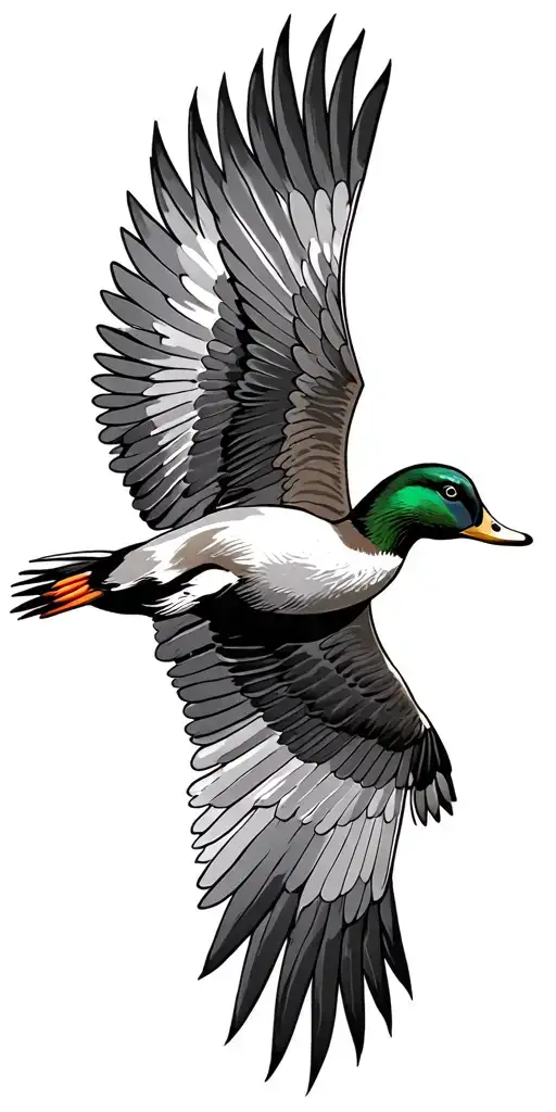 Duck Flying
