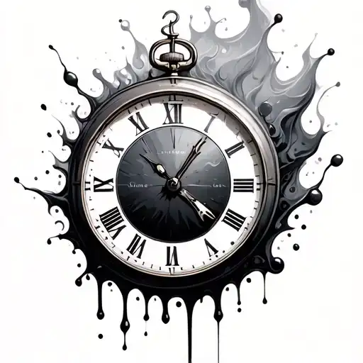 Distorted Clock Melting