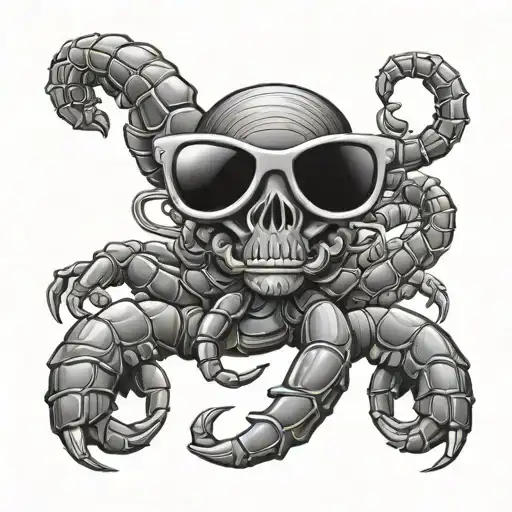 Scorpion Holding Reading Glasses