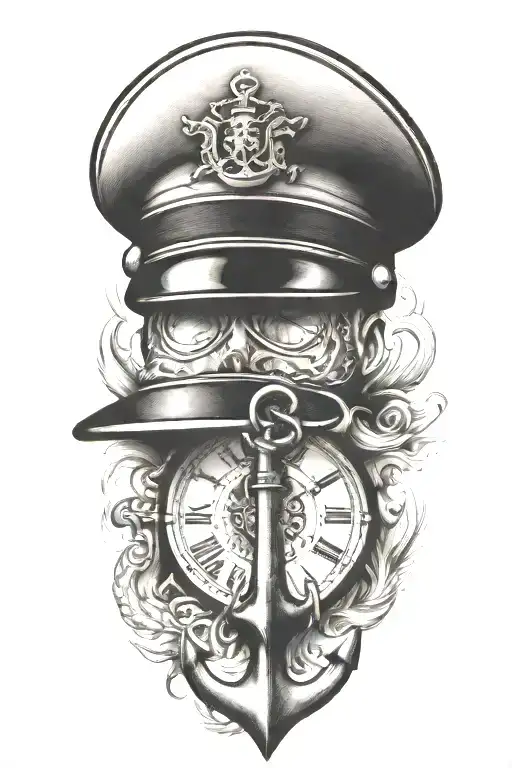 Anchor Clock Canadian Soldier Hat