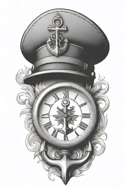 Anchor Clock Canadian Soldier Hat