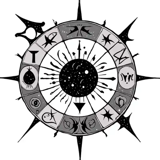 Zodiac Pieces And Gemini Constellation