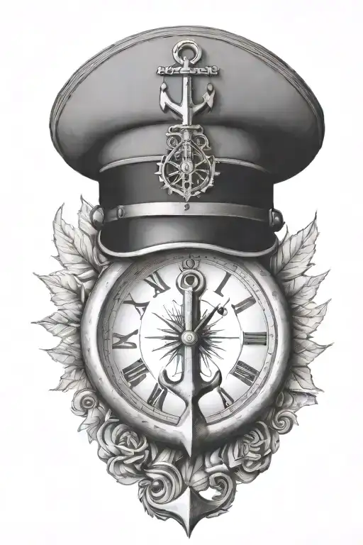 Anchor Clock Canadian Soldier Hat
