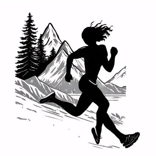 Love Of Running And Mountains