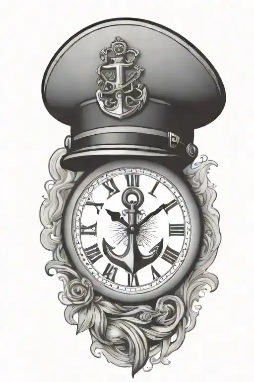 Anchor Clock Canadian Soldier Hat