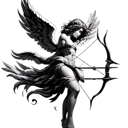 Angel With Bow And Arrow