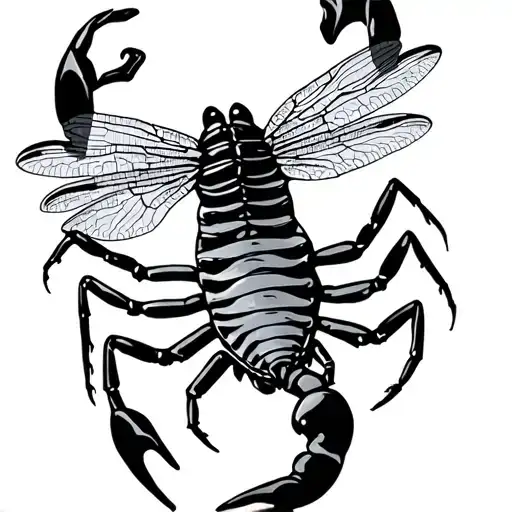Scorpion And Dragonfly