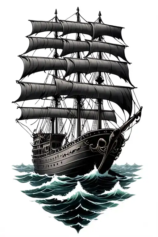 Ship Kraken Ocean Pirate Ship
