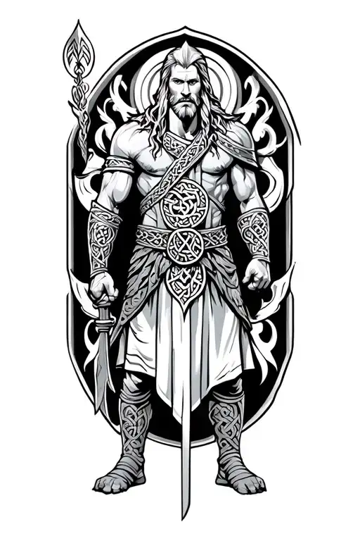 Celtic Warrior Standing