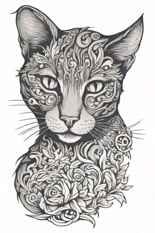 My Pet Cat Silhouette