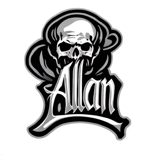 Alan Name Written Color