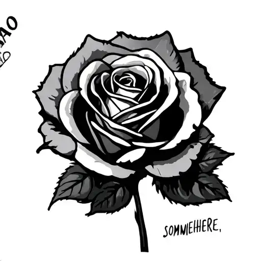 Ciao Written Somewhere And A Rose