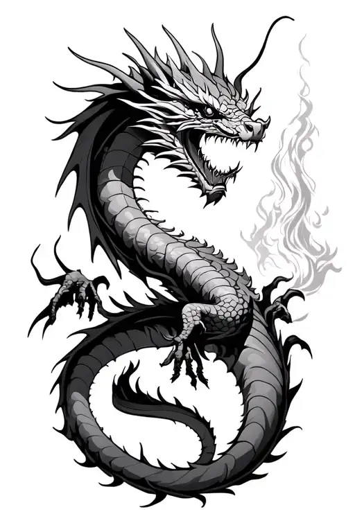 Flying Dragon Lighting Going Throughout