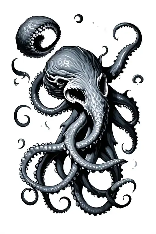 Kraken Wrapping Its Tentacles
