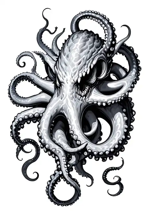 Kraken Wrapping Its Tentacles
