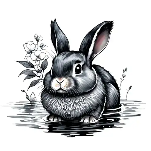 Traditional Style Water Bunny