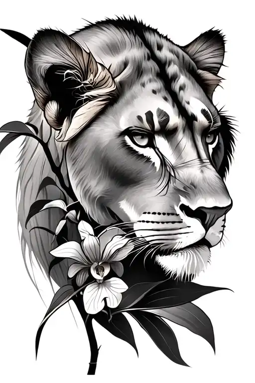Orchid And Lioness