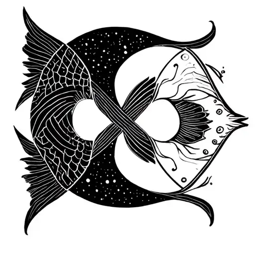 Minimalist Tattoo Pisces Virgo Gemini Zodiac Symbol