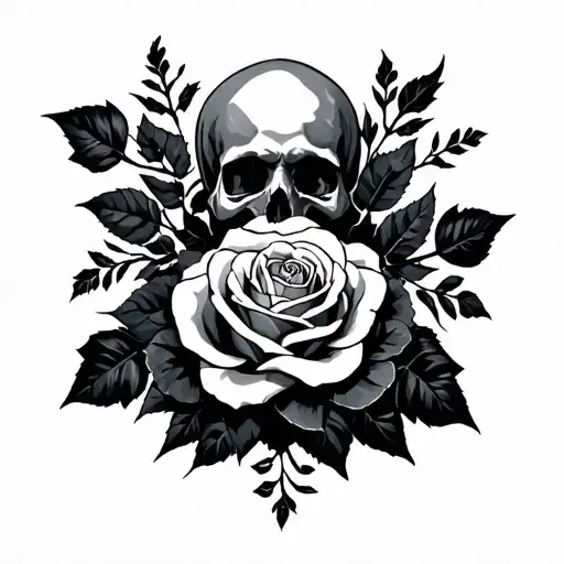 Gothic Chest Tattoo That Goes Down Into Sternum And Up Towards Shoulder With Roses