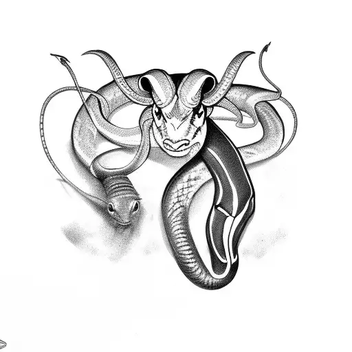 Snake With Some Rams