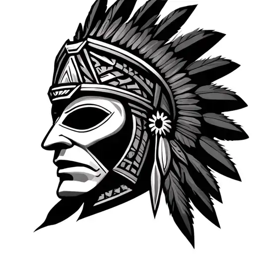 Mask Aztec Warrior