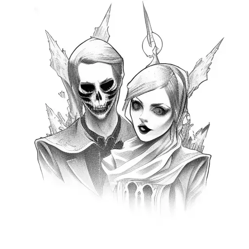 Gothic Love Couple