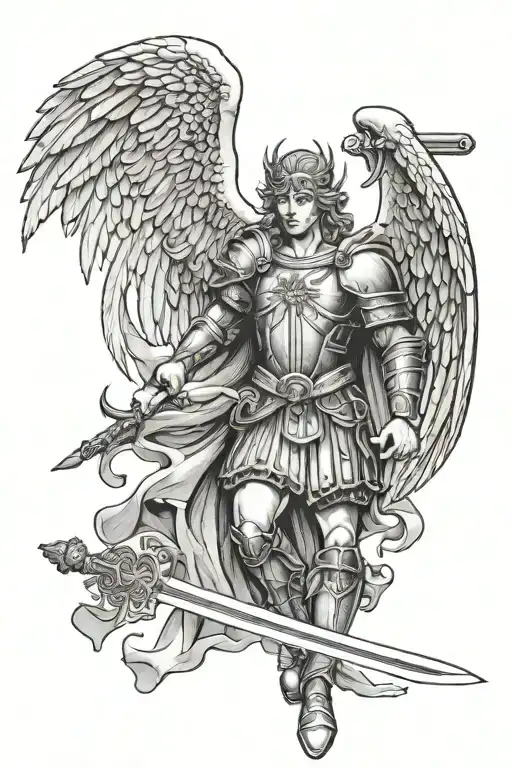 St Michael The Archangel With A Sword