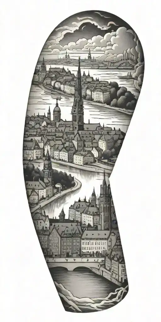 Stockholm City Themed Sleeve