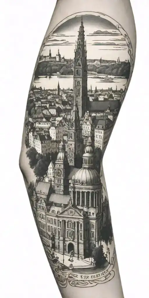 City Hall Of Stockholm Themed Sleeve
