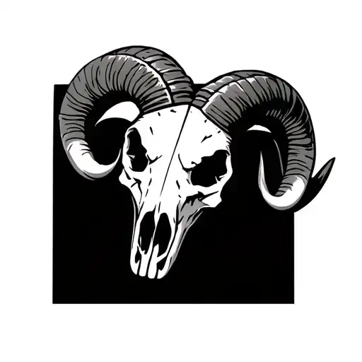 Gladiator And A Ram Skull