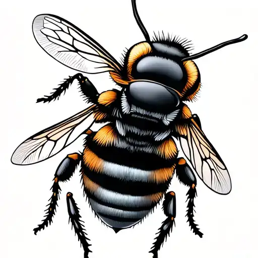 Scientific Bee Illustration