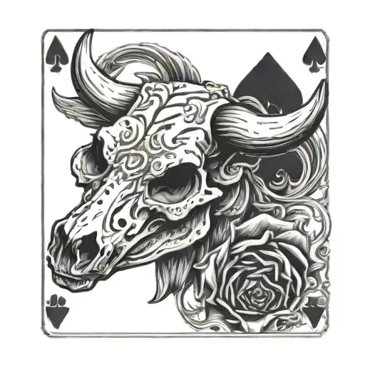 Cattle Skull Poker Cards