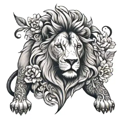 Floral Lion Women